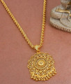 Daily Use One Gram Gold Dollar Chain Design For Ladies BGDR1158