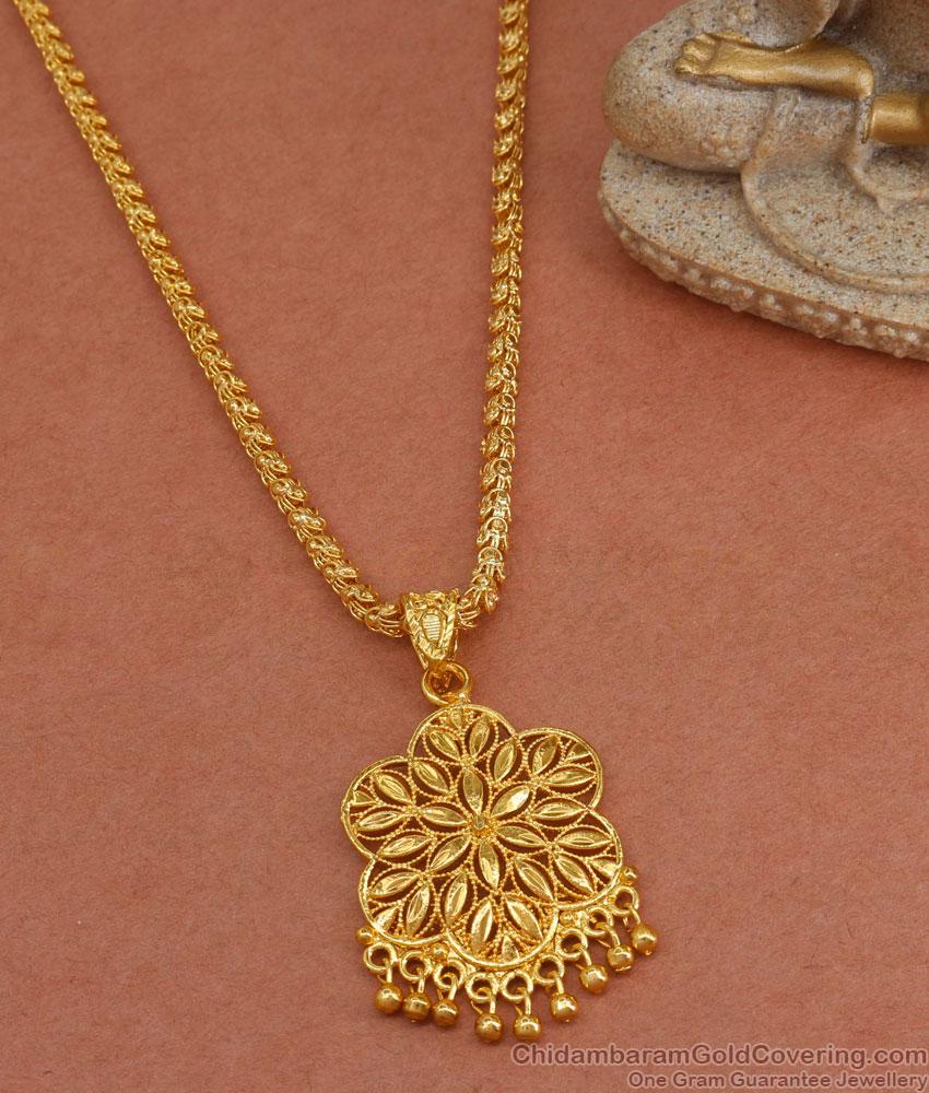 Beautiful Big Gold Dollar With Jasmine Chain BGDR1173