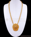 Elegant White Stone Long Necklace Gold Plated Big Dollar Chain BGDR1200