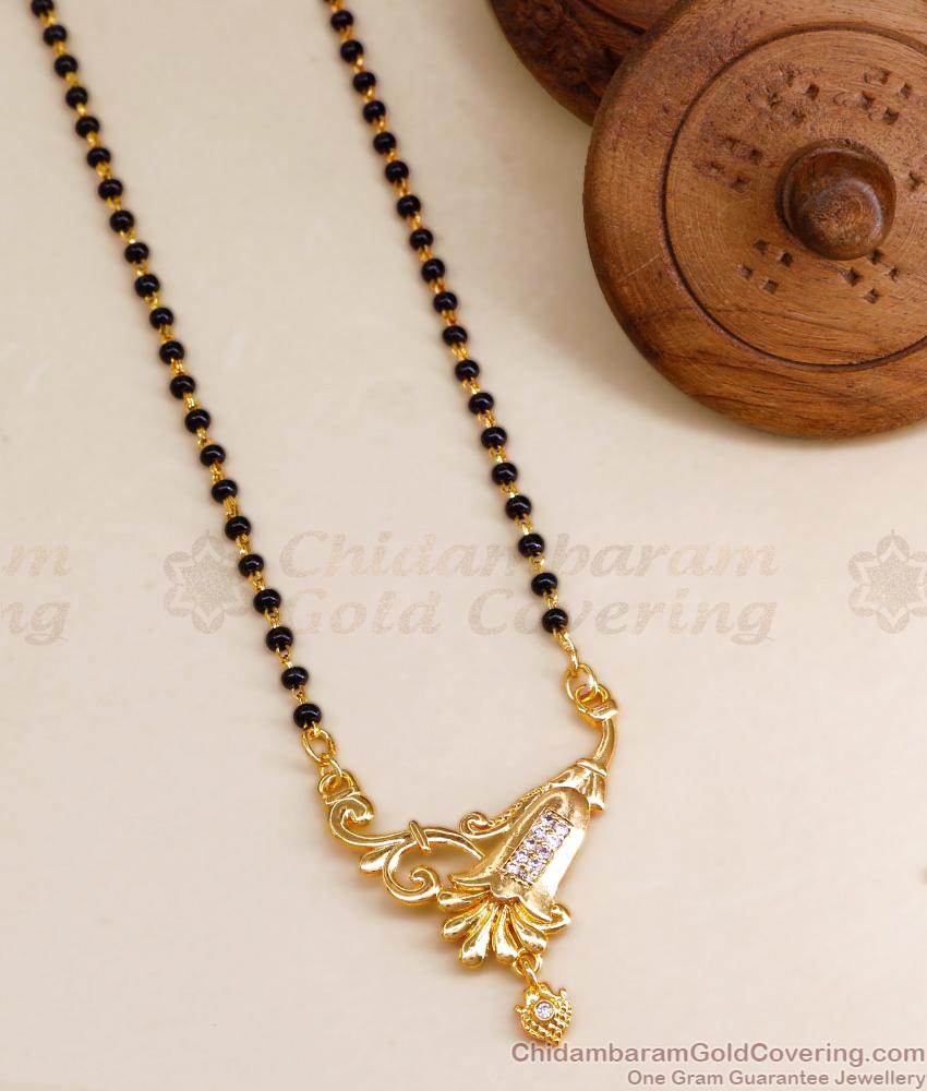 Modern Single Line Gold Mangalsutra Chain For Women BGDR1216