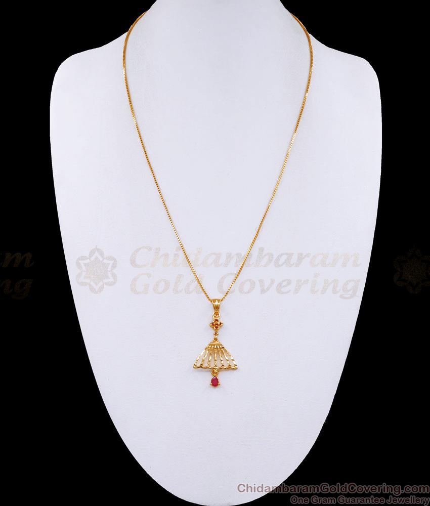 Stylish 1 Gram Gold Dollar Chain Light Weight Design BGDR1223