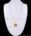 New Model Gold Design Hear Shaped Pendant Chain Without Stone BGDR1228