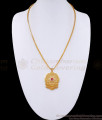 New Ruby White Stone Flower Dollar With Snake Chain Design BGDR1235