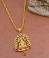 Everyday Use Lakshmi Design Pendant With Gold Jasmine Chain BGDR1239