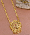 30 Inch Long Real Gold Look Ruby Stone Floral Dollar Chain With Price Online BGDR1248-Lg