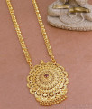 30 Inch Long High Quality Gold Imitation Dollar Flower Design With Long Chain BGDR1249-Lg