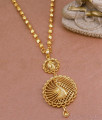 New Model One Gram Gold Dual Peacock Dollar With Beads Chain BGDR1253