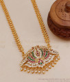 Ethnic Impon Multi Stone Dollar Chain Lotus Design For Wedding BGDR1266