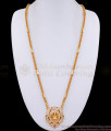 30 Inch Long Traditional Impon Dollar Chain Gati Stone Lakshmi Pendant BGDR1269-Lg