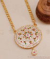 30 Inch Long Very Big Impon Dollar Chain Floral Design Wedding Jewellery BGDR1272-Lg