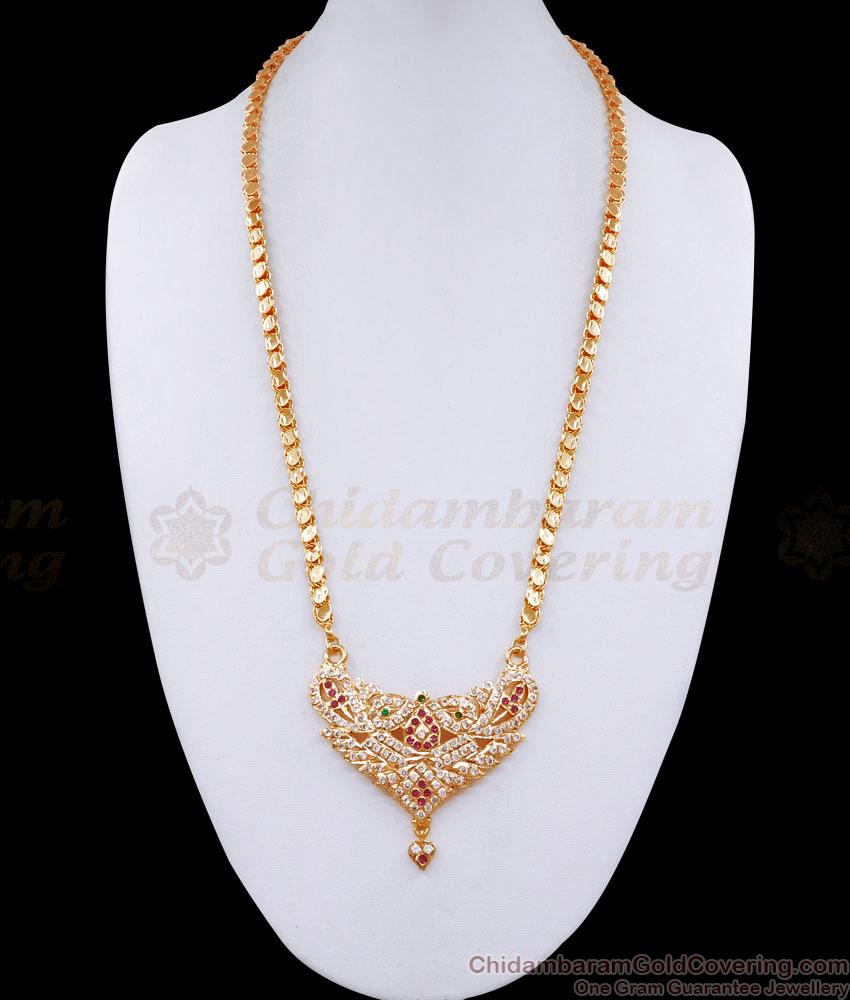 Unique Bridal Wear Gold Plated Impon Dollar Chain 5 Metal Jewelry BGDR1273