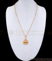 Simple Gold Design Impon Pendant With Thin Gold Chain BGDR1277