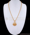 Latest Impon Small Pendant With Thin Gold Chain For Daily Use BGDR1279