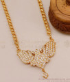 Premium Impon Butterfly Design Gold Dollar Chain 5 Metal Jewellery BGDR1280