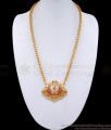 Unique Impon Lotus Dollar Chain Ruby White Stone Design BGDR1283