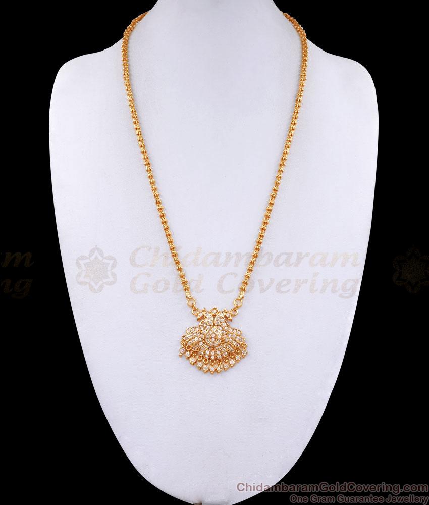 High Quality Impon Peacock Dollar Chain With Hanging Stones BGDR1301