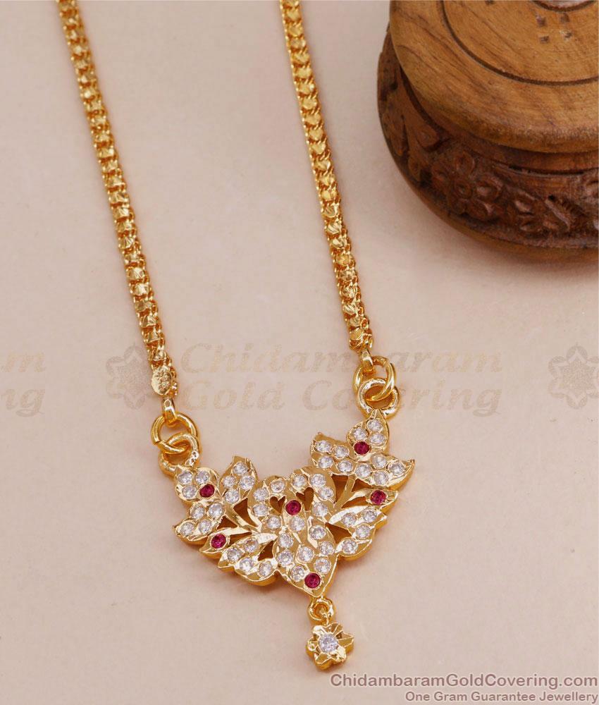 Pure Gold Tone Impon Small Dollar Chain For Women BGDR1303