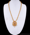 Beautiful Ruby Stone Gold Finish Dollar Chain With Price Online BGDR1311