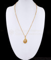 Elegant Flower Design Ad Stone Pendant With Thin Gold Chain BGDR1317