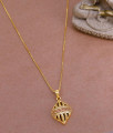 New Gold Design Light Weight Stone Pendant With Long Chain BGDR1319