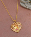 30 Inch Long New Model Heart Shaped Dollar With Thin Gold Chain For Women BGDR1334-Lg