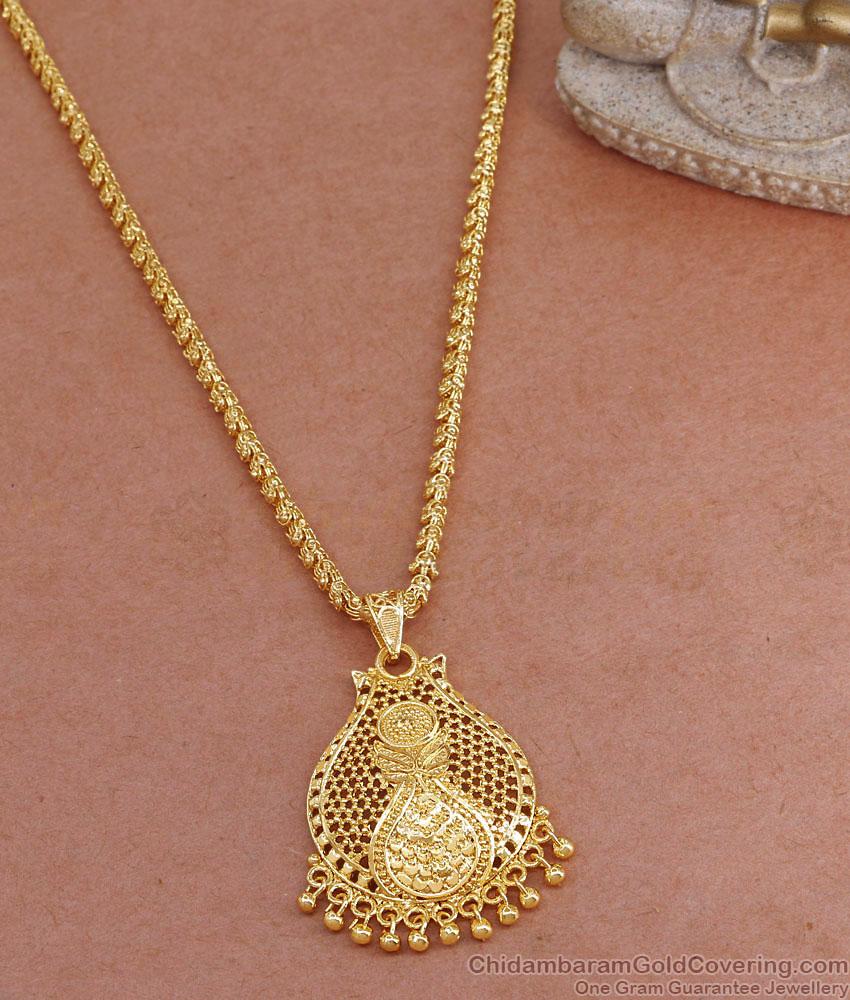 Buy Traditional Gold Imitation Floral Dollar Chain Plain Design BGDR1378