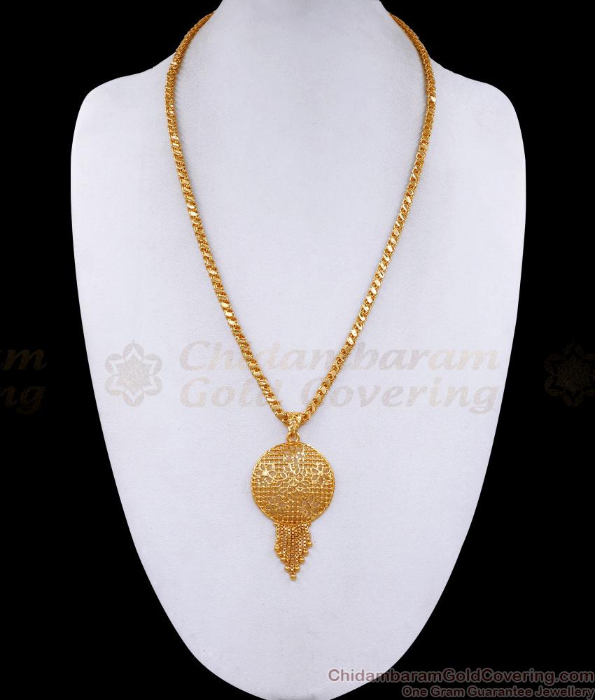 New Model Floral Design Gold Plated Dollar Chain Bridal Design BGDR1379