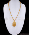 South Indian Plain Gold Plated Dollar With Long Chain Online BGDR1382