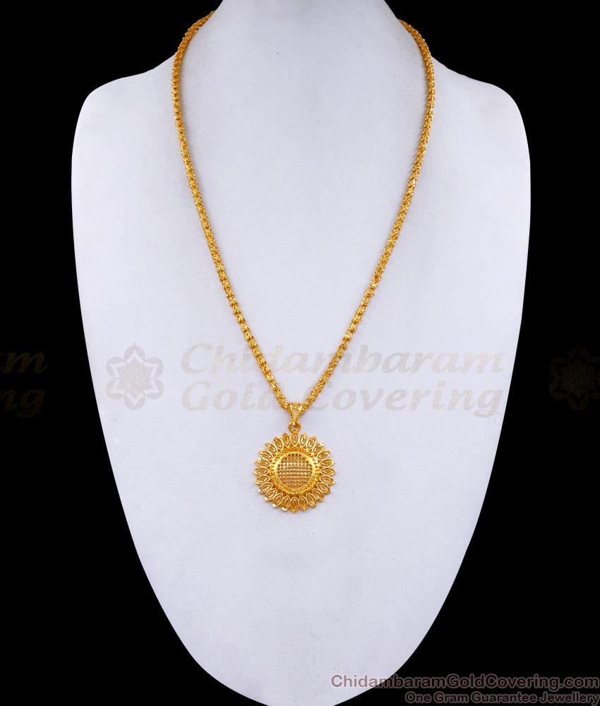 Elegant Gold Model Dollar Chain Plain Design For Daily Wear BGDR1387