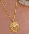 Buy Pure Gold Tone Flower Design Dollar Chain Without Stone BGDR1388