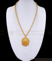 Buy Pure Gold Tone Flower Design Dollar Chain Without Stone BGDR1388