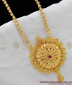 Creative Red Stone Gold Dollar Chain For Ladies BGDR311