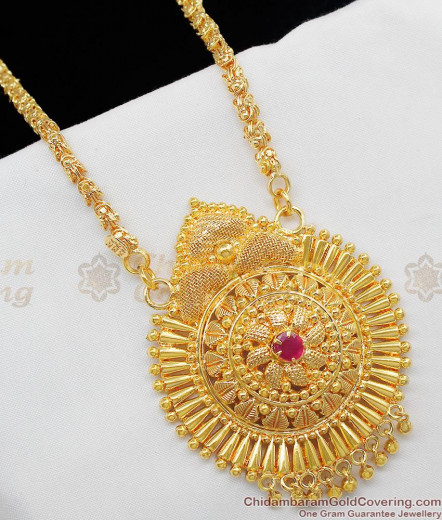 Artistic Handcrafted Pink And White Multi Stone Gold Plated Dollar ...