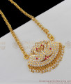 Five Metal Beautiful Swan Design Multi Stones Impon Dollar Chain Jewelry BGDR369