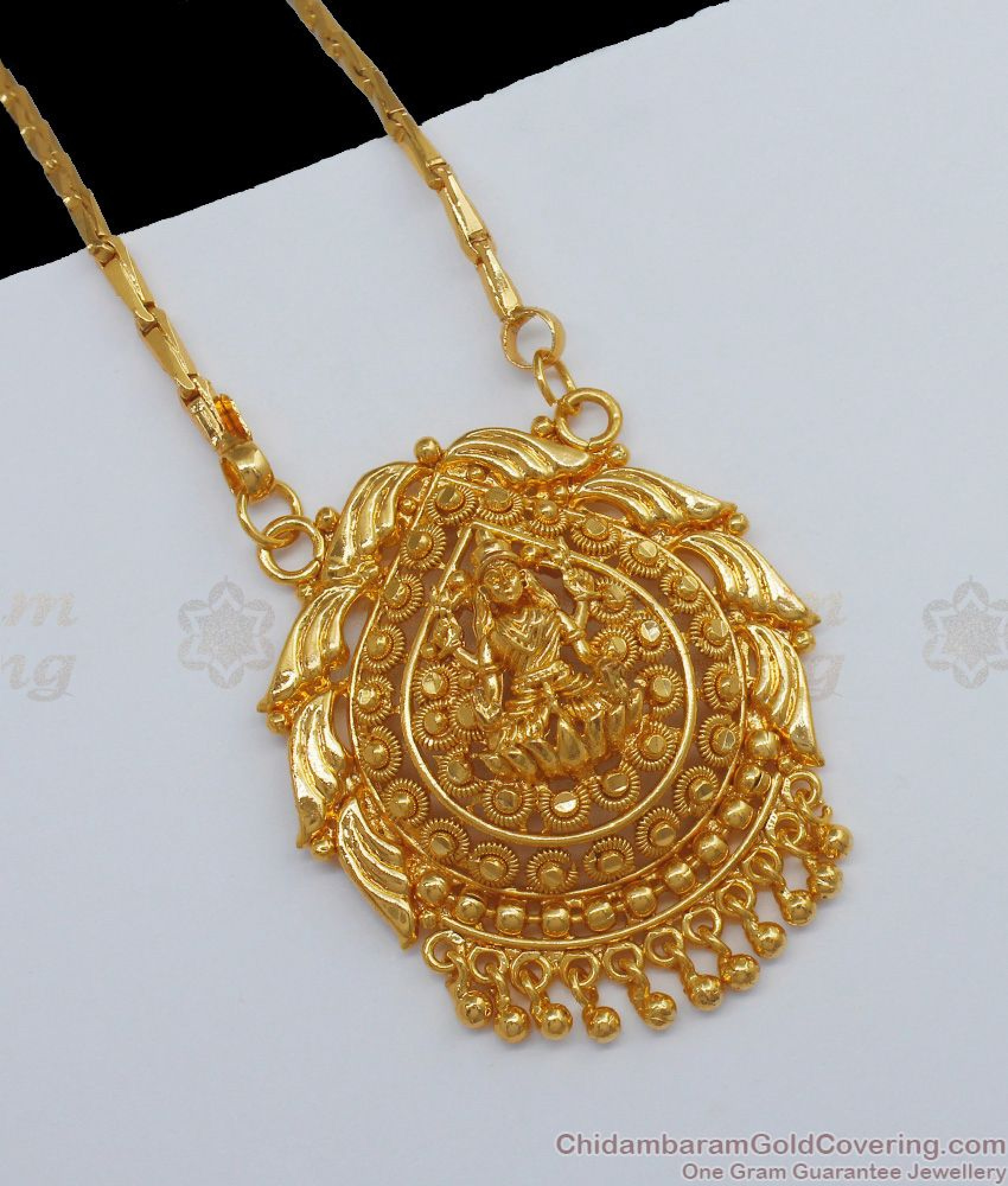 Buy Online One Gram Gold Dollar Chain For Ladies Daily Wear BGDR665