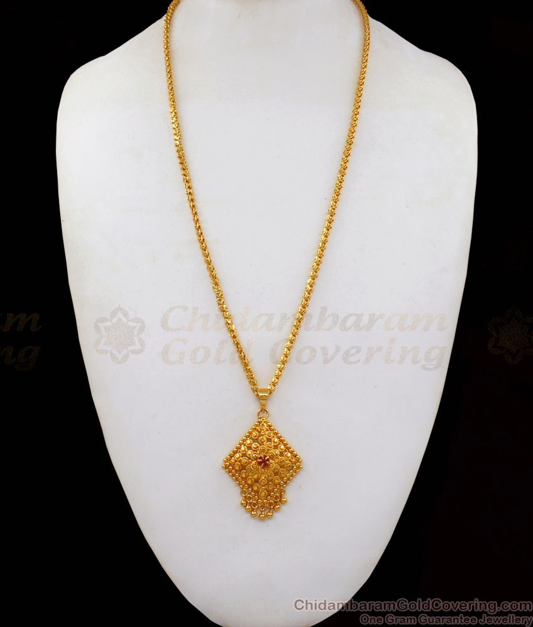 Elegant One Gram Gold Dollar Chain For Ladies BGDR753