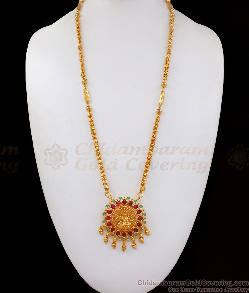 Lakshmi Model Big Dollar Long Gold Chain Shop Online BGDR785