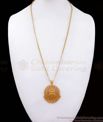 Light weight gold lakshmi pendants sale