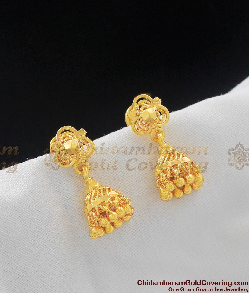 Adorable Gold Design Jhumka For Girls ER1049