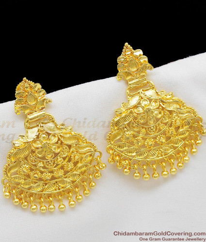 Buy Latest One Gram Gold Plated Long Earrings for Wedding