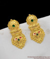 Best Selling Kerala Model Enamel Real Gold Pattern Multi Color Latest Trendy Dangler ER1165