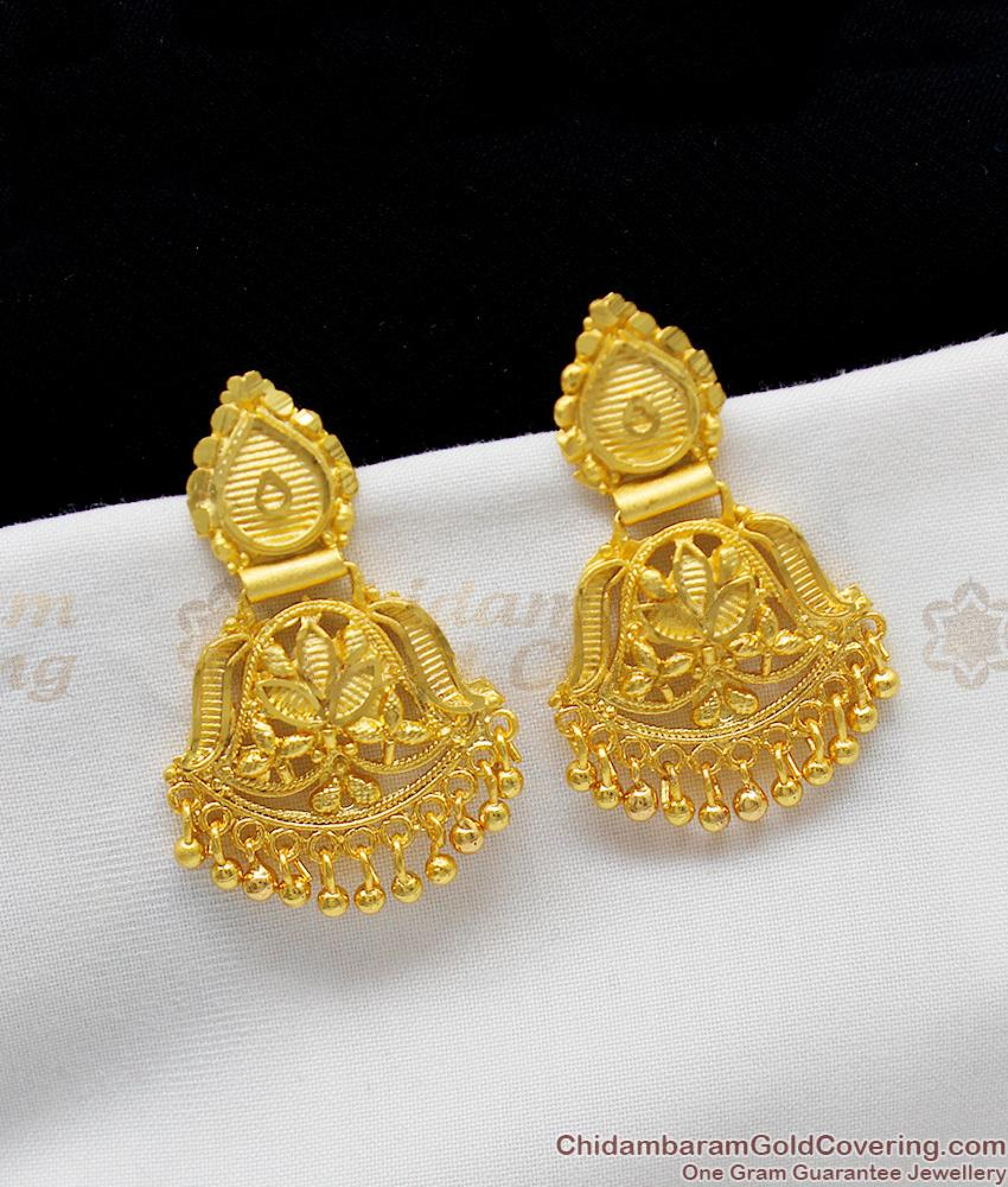 Real Gold Kerala Design Big Dangler Forming Jewelry For Ladies Best ...