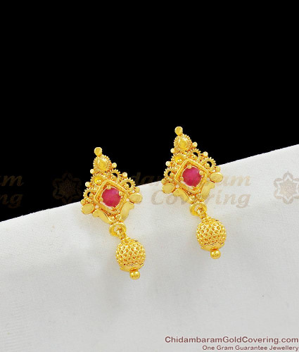 one gram gold ear studs online