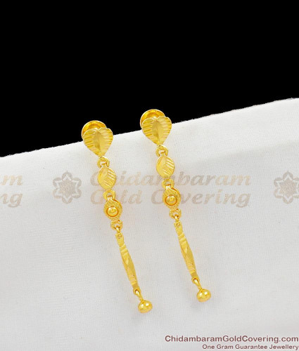 Long thin deals gold earrings