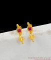 Attractive Ruby Stone Jhumki Earrings Jewelry For Regular Home Wear ER1541