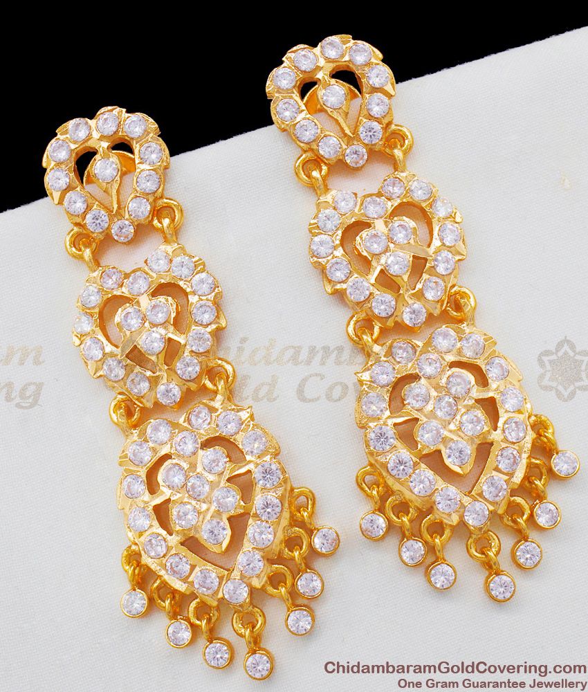 Buy Real Gold Design Dangler Earrings Gold Design Earring Buy Imitation  Jewellery