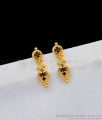 Attractive Full Black Stone Gold Aspiring Small Studs For Girls Elegant Look ER1862