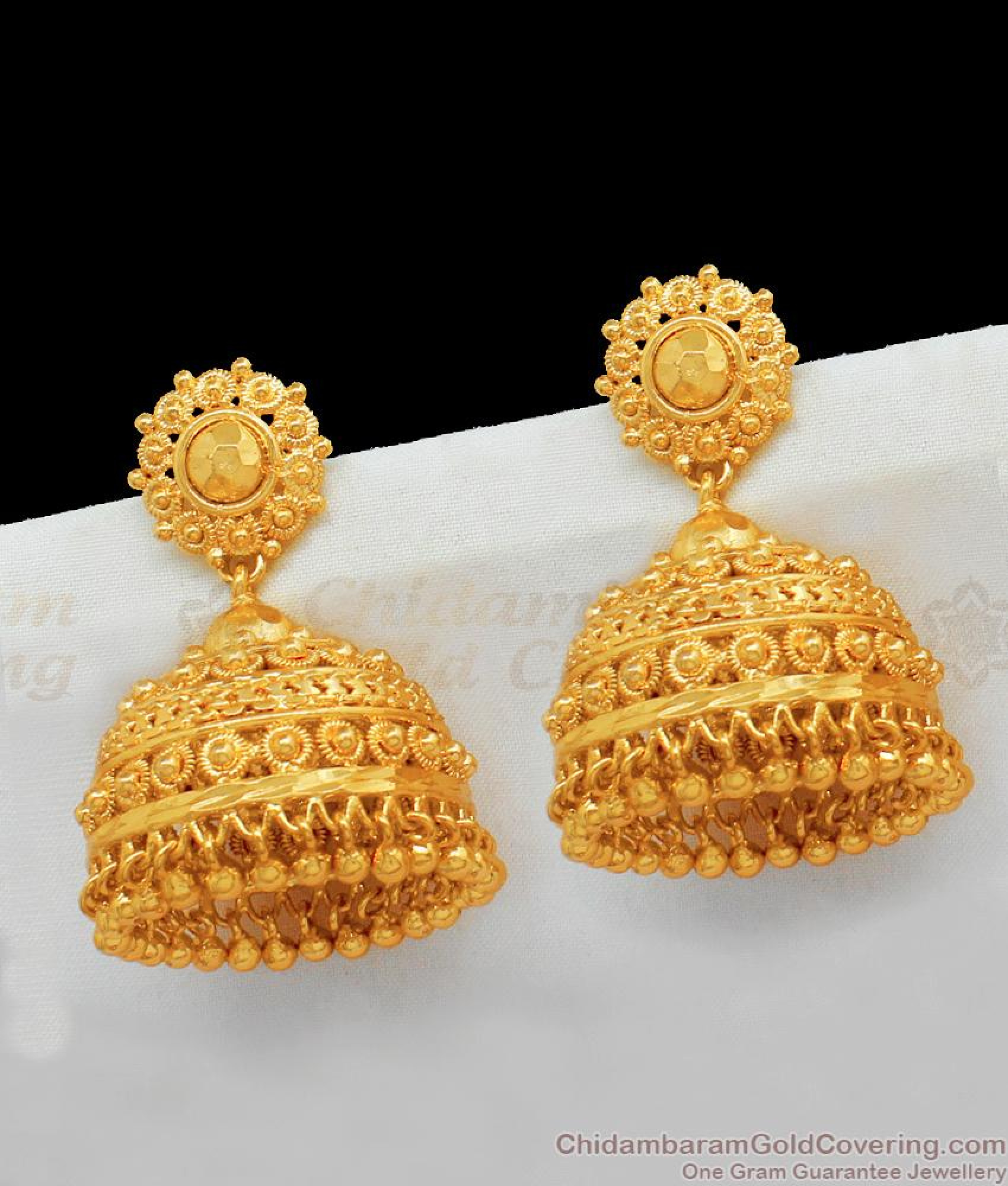 women jhumka design gold 10 gram