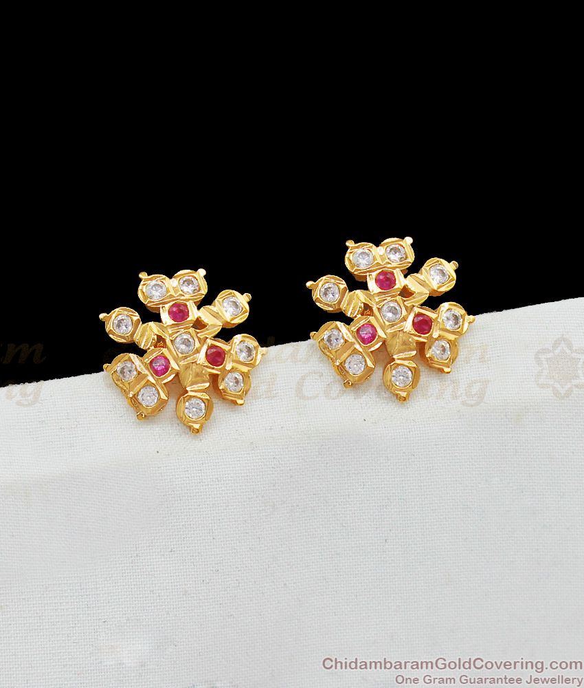 Traditional Panchaloga Gold Finish Stud Collections Online Shopping ER2062