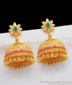 Big Umbrella Type Gold Jhumkas Design For Bridal Collection ER2097